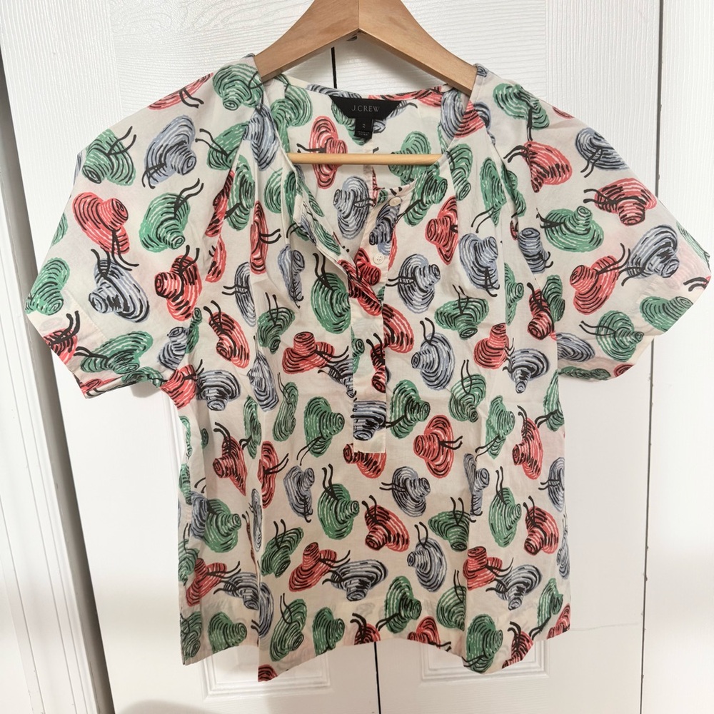 J crew cute summer hats blouse